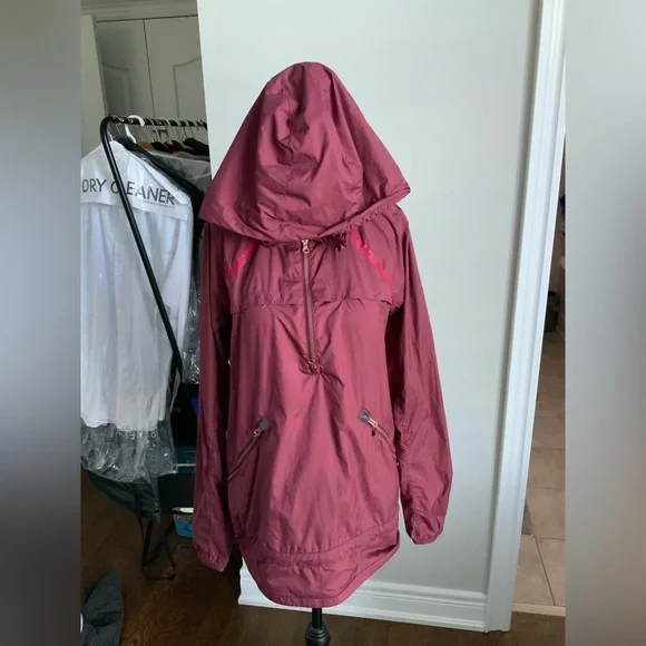 LULULEMON Miss Misty Pullover Windbreaker Jacket Rust Berry Women’s Size 8 Reg - Picture 10 of 13